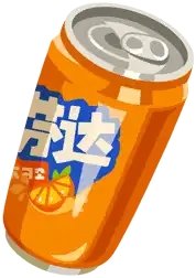 Orange Fanta Can