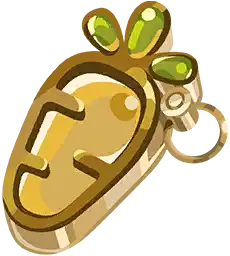 Auspicious Golden Carrot: Commemorative Accessory