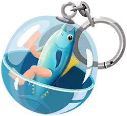 "Heavyweight Reel-In!" Charm